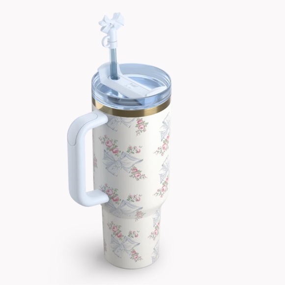 Stanley x LoveShack Fancy Holiday Quencher 40oz (Rosa Beaux Blue) - Picture 3 of 5